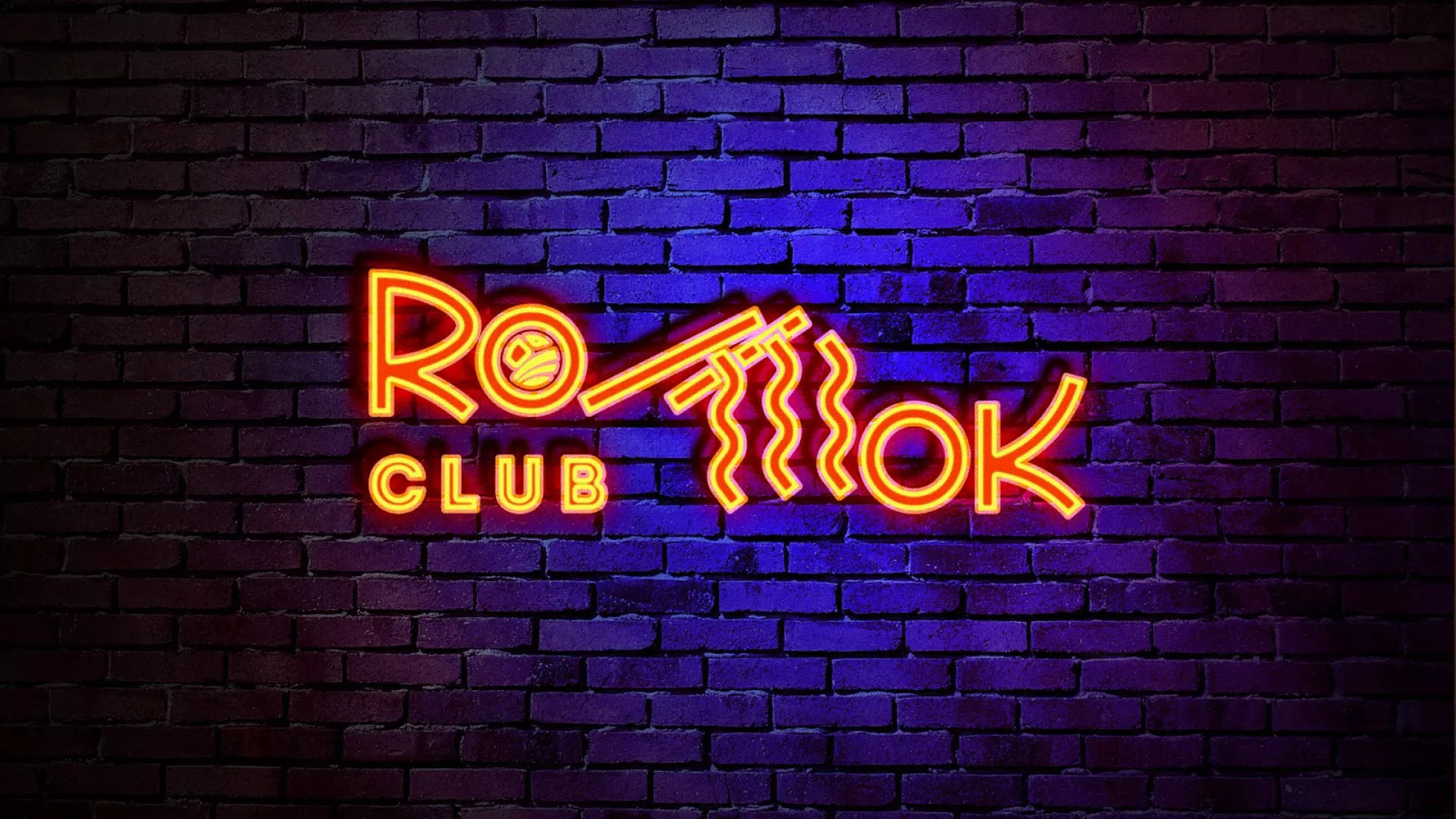 Разработка интерьерной вывески суши-бара «Roll Wok Club» в Волгодонске